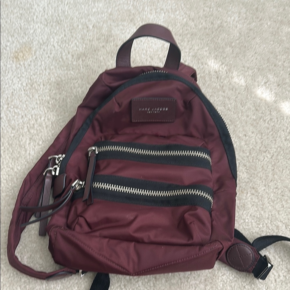 Marc Jacobs Burgundy Backpack